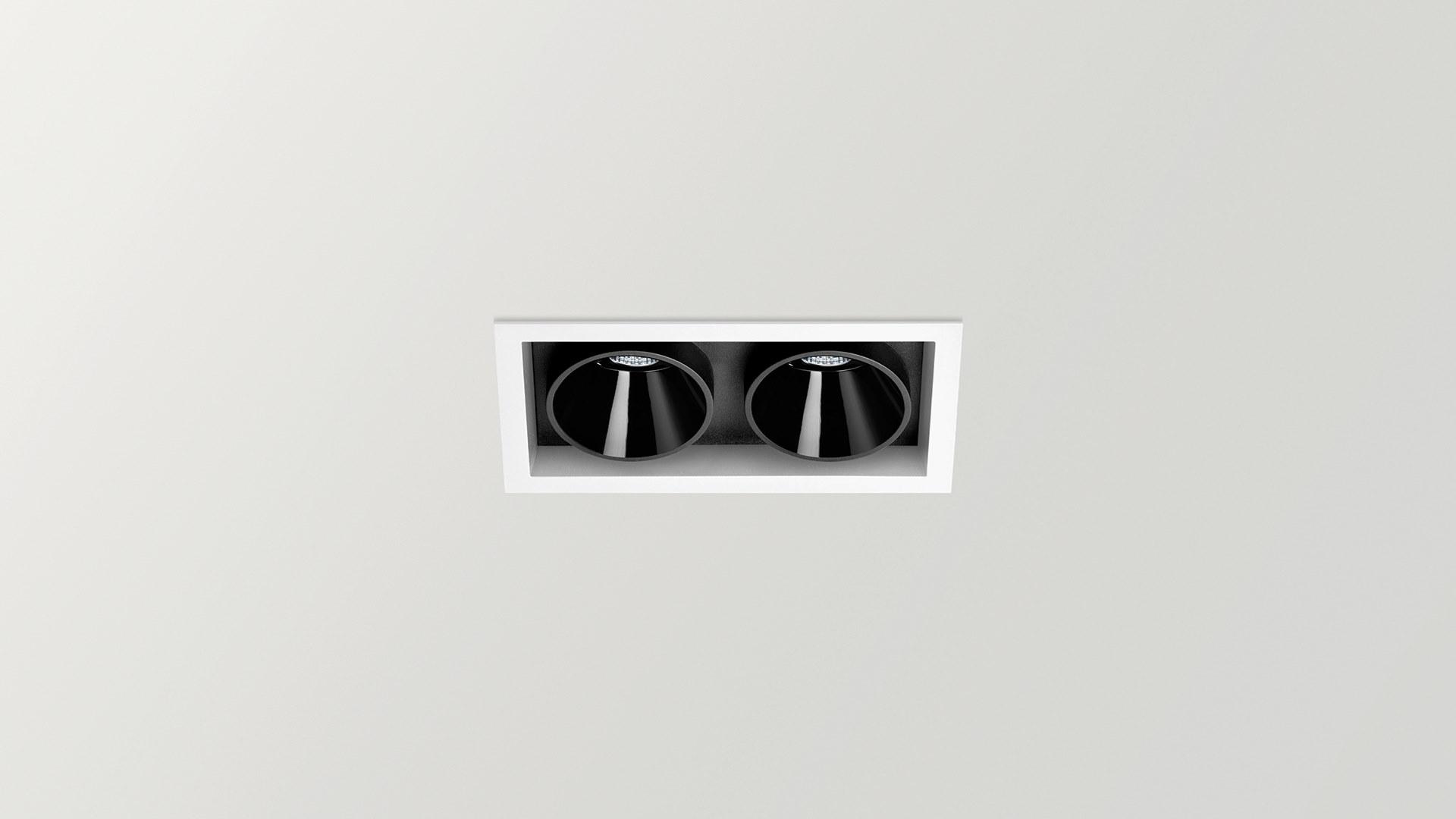 LED multiple recessed aluminium spotlight |  by Arkoslight