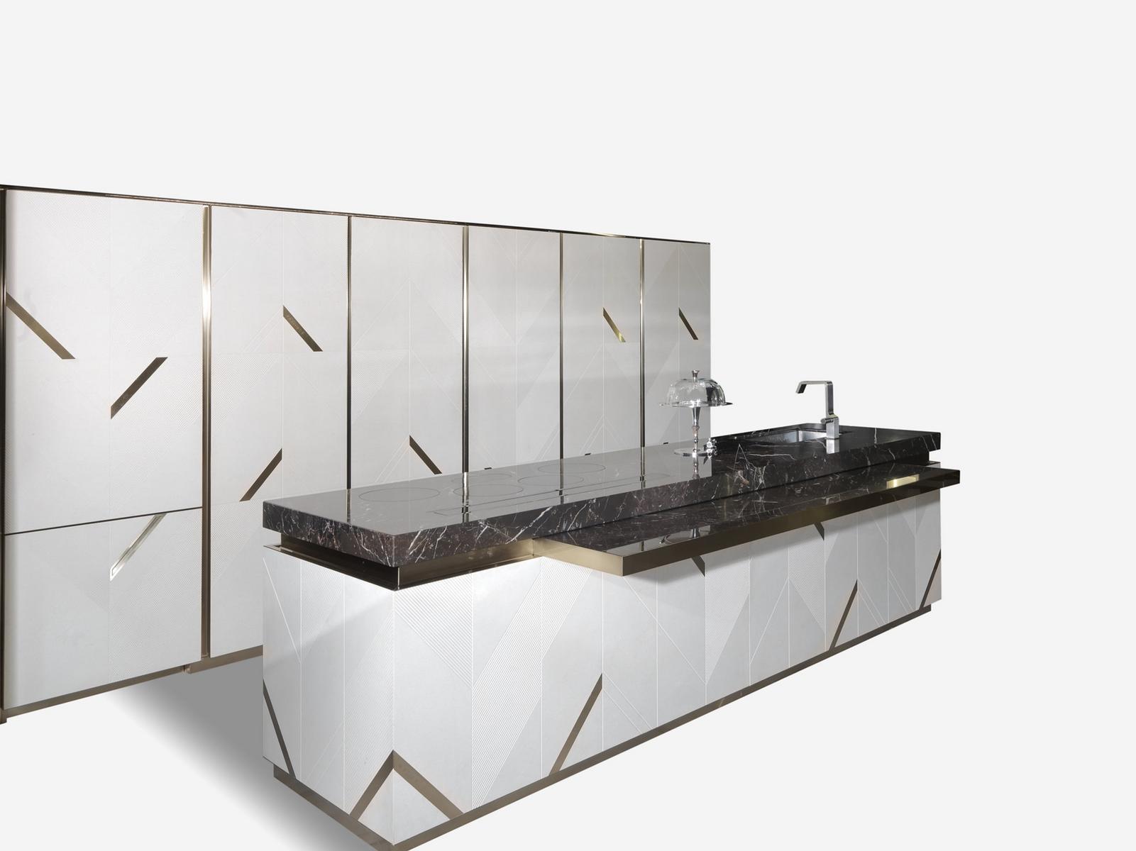 Marble kitchen with island Visionnair Mayfair