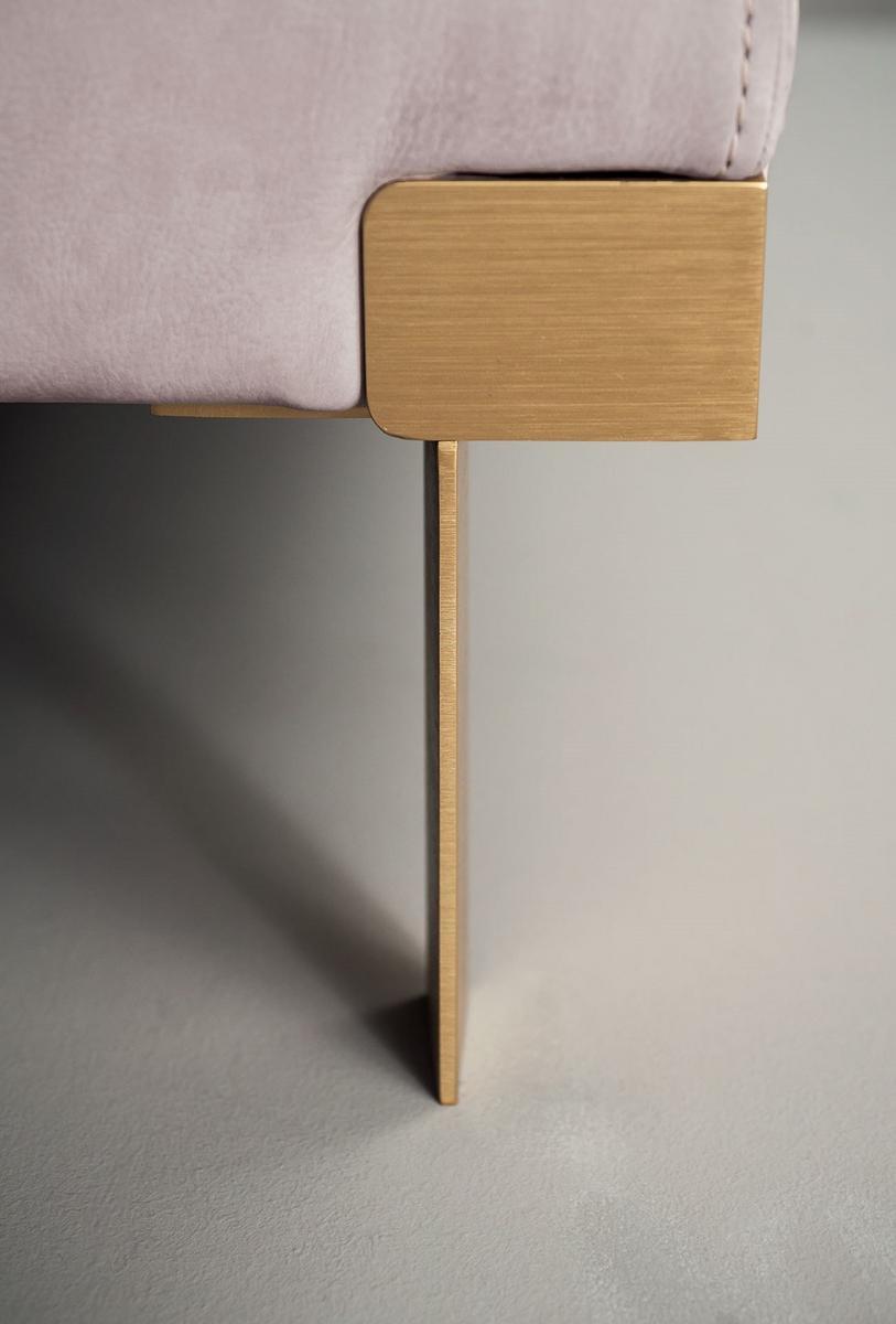 Upholstered double bed | Viktor by Baxter