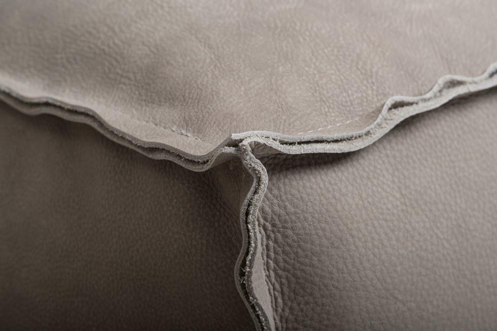 Sectional 3 seater leather sofa | Placido Day-bed by Mantellassi 1926