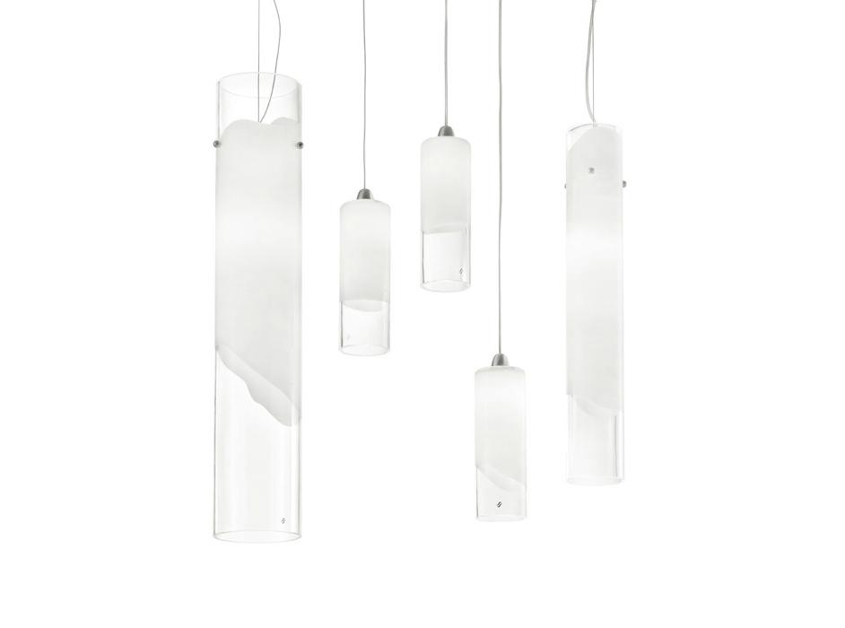 Glass pendant lamp | Lio Sp by Vistosi
