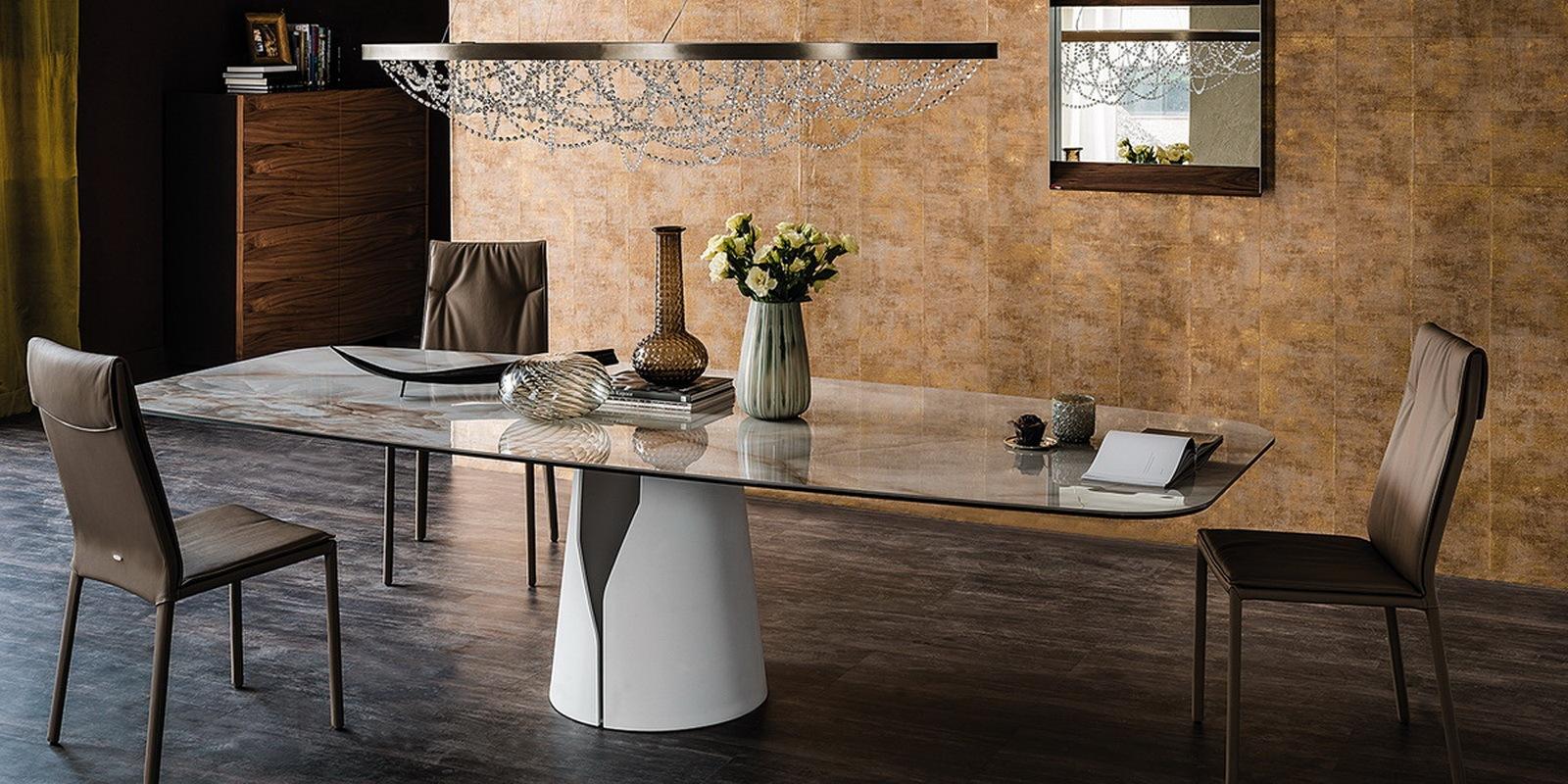 Rectangular metal table | Giano Keramik by Cattelan Italia