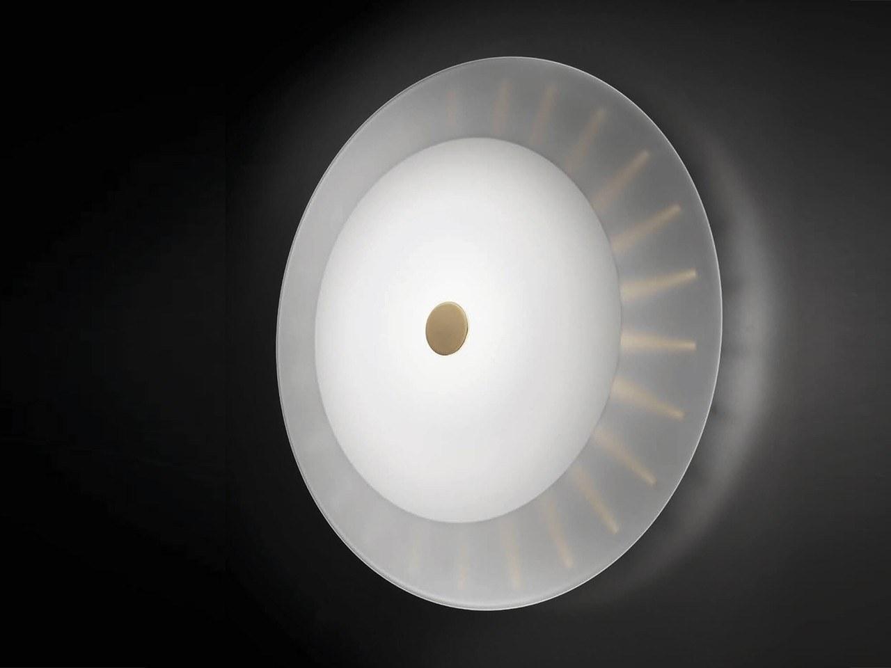 LED Thermoformed glass wall light with dimmer | Polifemo by Italamp