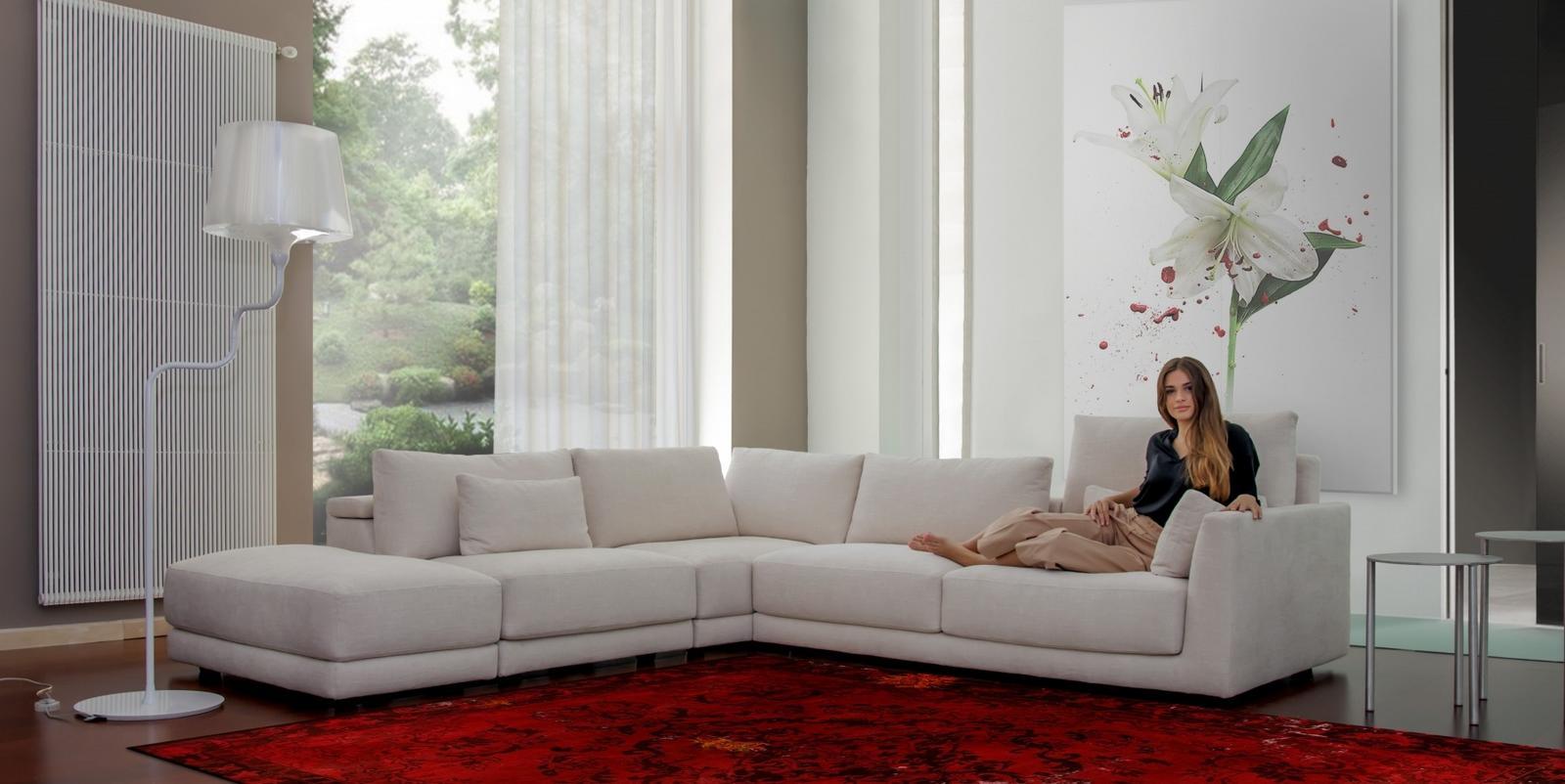 Corner fabric sofa | Matheola by Calia Italia