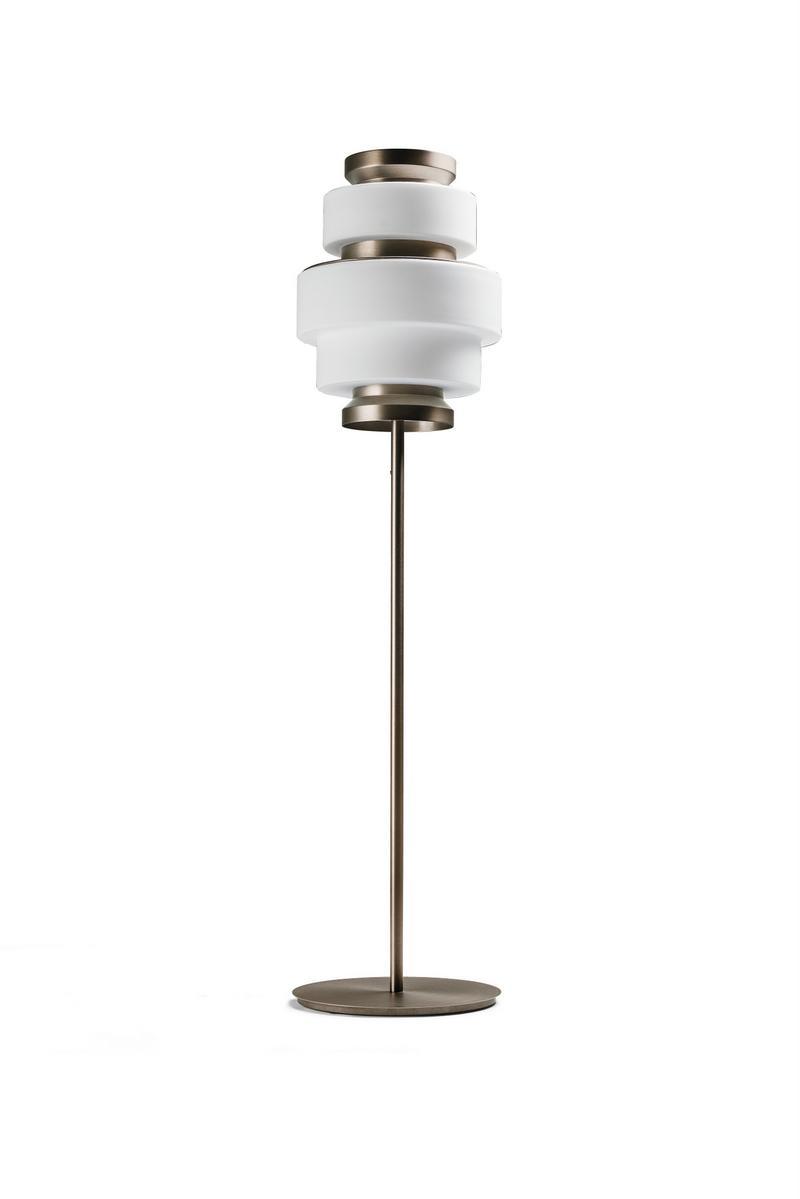 Titanium floor lamp | Képi by Arketipo