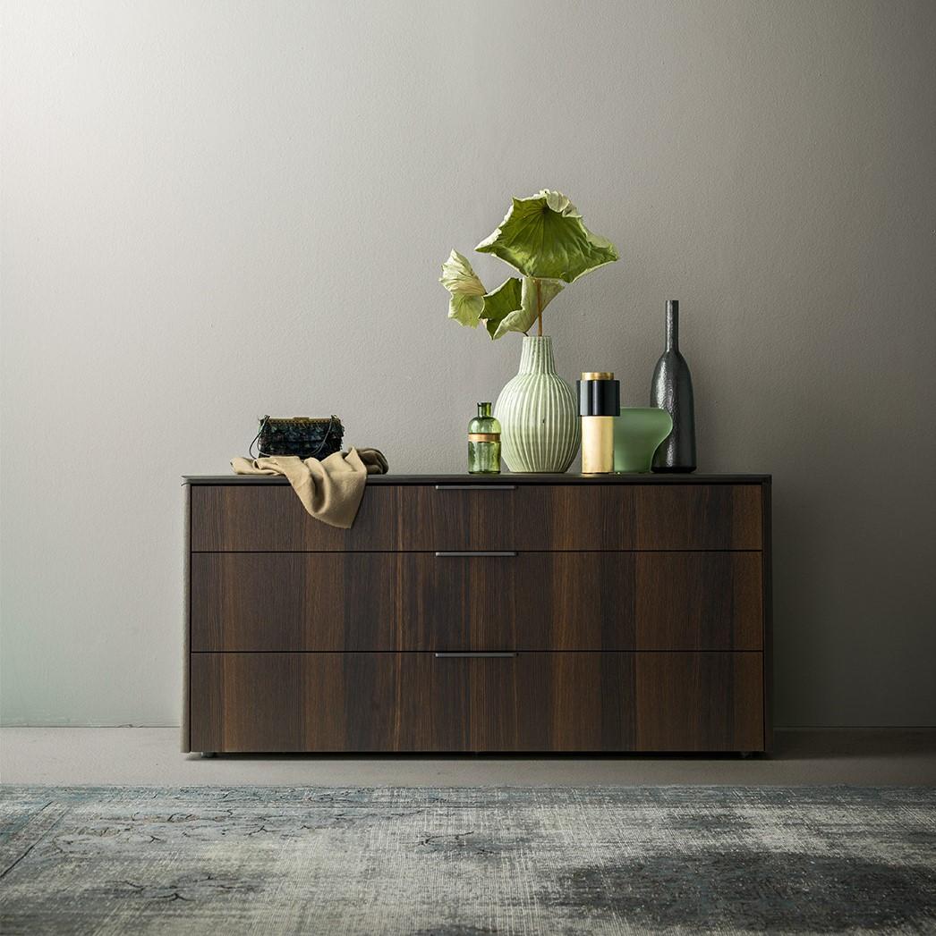 Rectangular melamine chest of drawers with integrated handles | Timeless by ALF Dafre