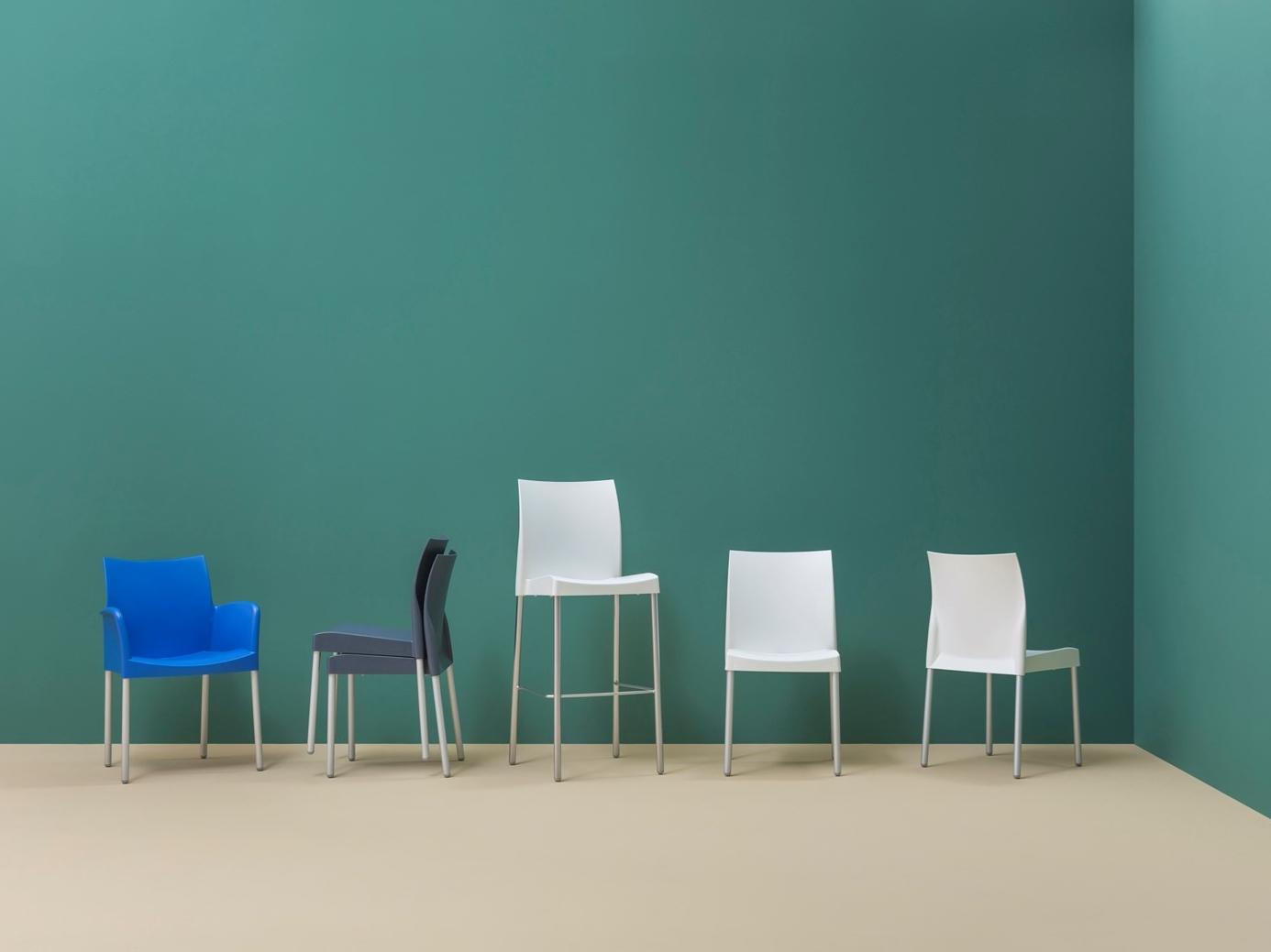 Stackable stool | Ice 806 by Pedrali