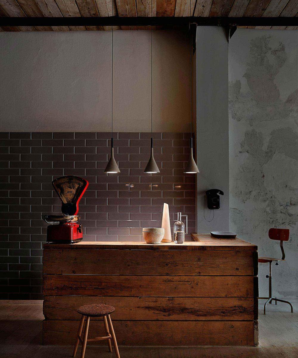 Concrete pendant lamp | Aplomb by Foscarini