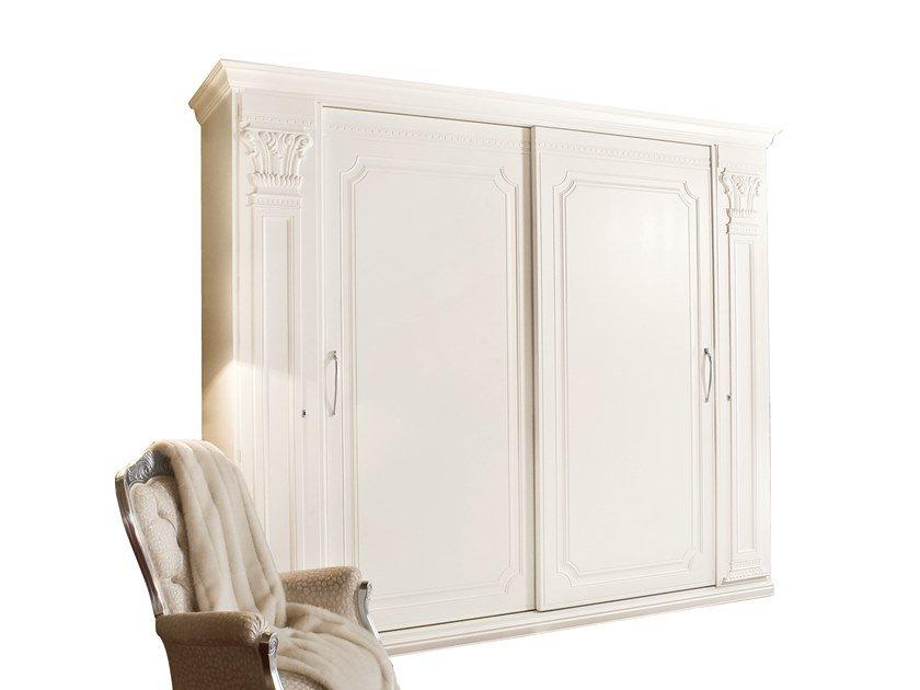 Wooden wardrobe with sliding doors | Mercurio by Barnini Oseo