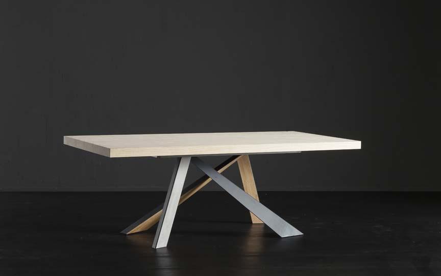 Rectangular wooden dining table | Nizza + Metal/legno by Altacorte
