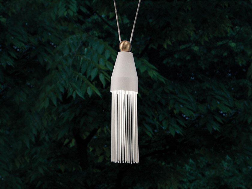 LED painted metal pendant lamp | Nappe N3 by Masiero