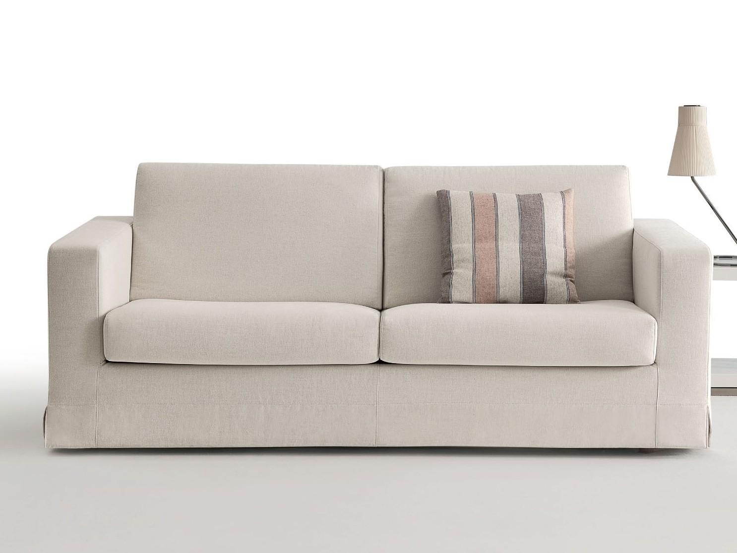 Fabric sofa bed with removable cover | Memo by Dema