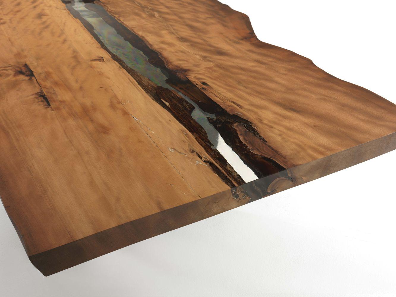 Rectangular solid wood table | Kauri by Riva 1920