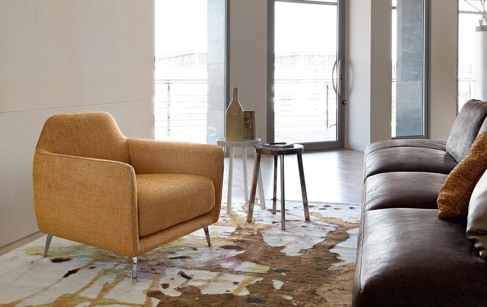 Fabric armchair with armrests | Ellie by Ditre Italia