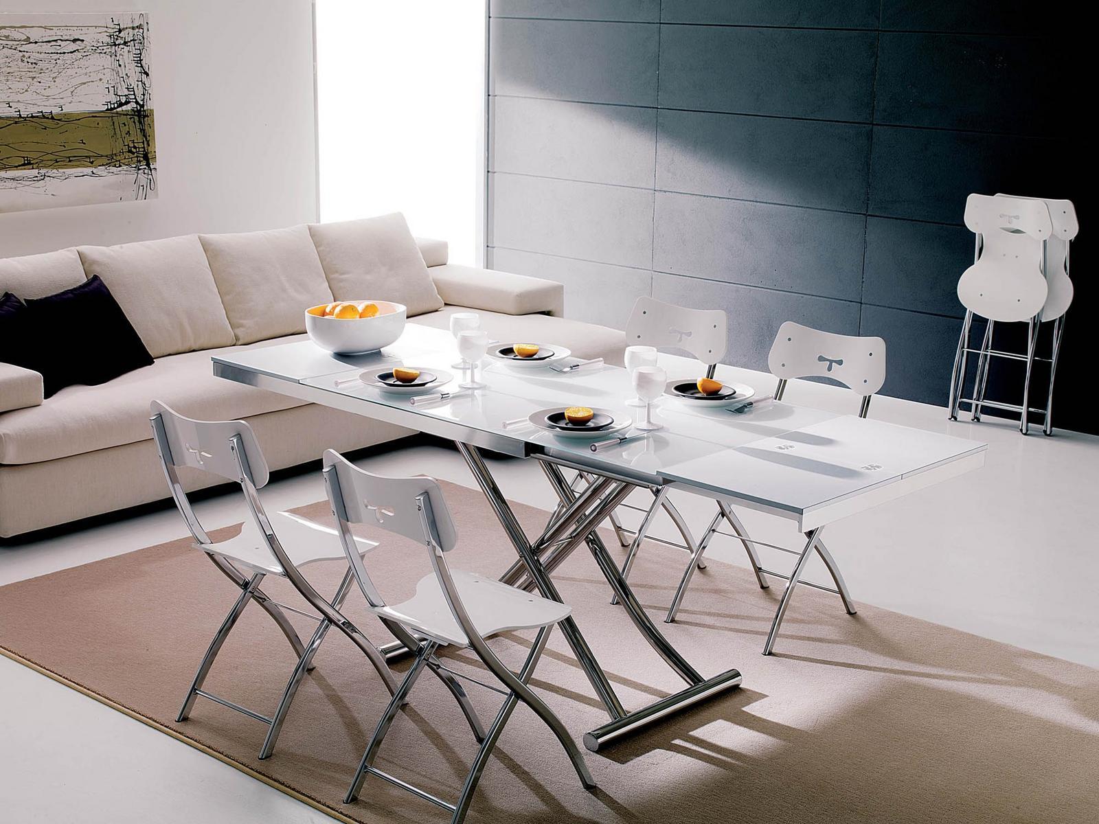 Height-adjustable crystal coffee table | Planet by Ozzio Italia