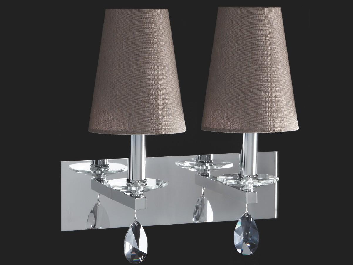 Wall lamp with crystals | Ottagono by Aiardini lighting
