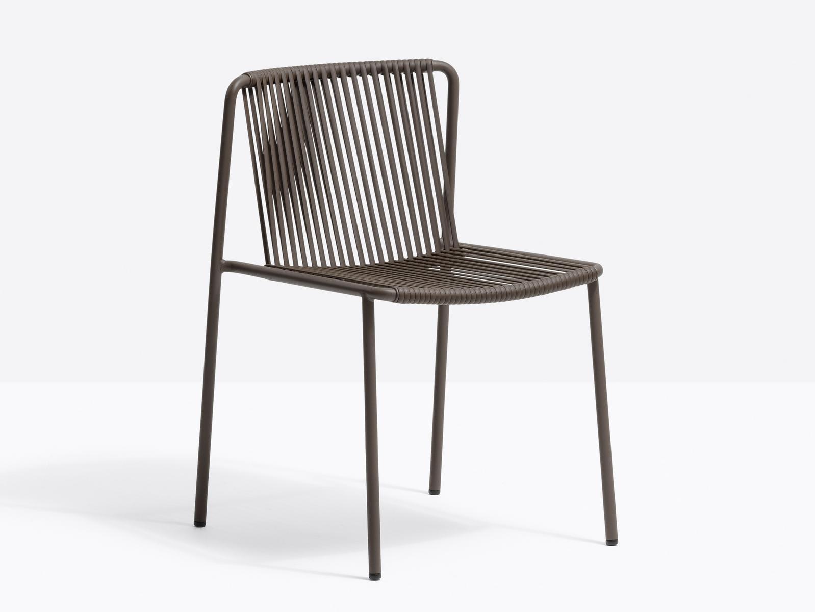 Powder coated steel garden chair | Tribeca 3660 by Pedrali
