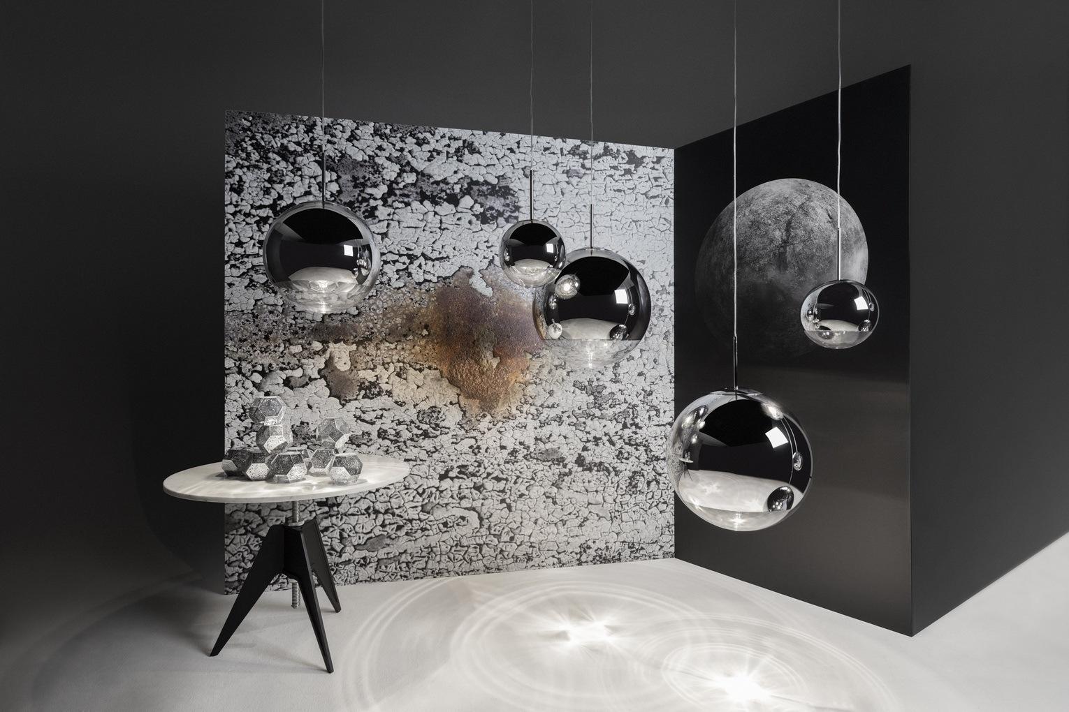 Glass pendant lamp in a contemporary style | Mirror Ball by Tom Dixon