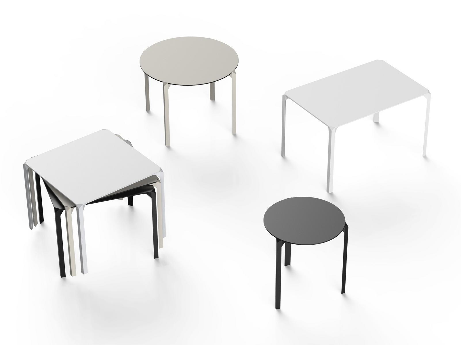 Square polyamide garden table | Quartz by Vondom