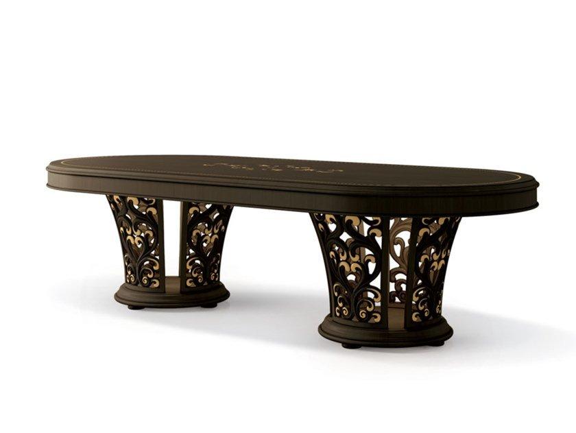 Oval wooden table | 6013 by Carpanese home