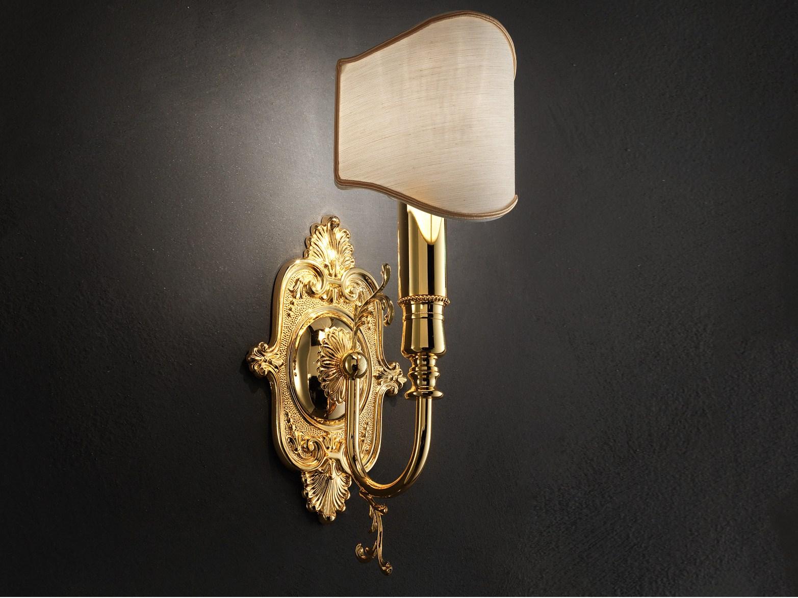 Incandescent brass wall lamp | Brass & Spots Ve 1075 A1/a2 by Masiero