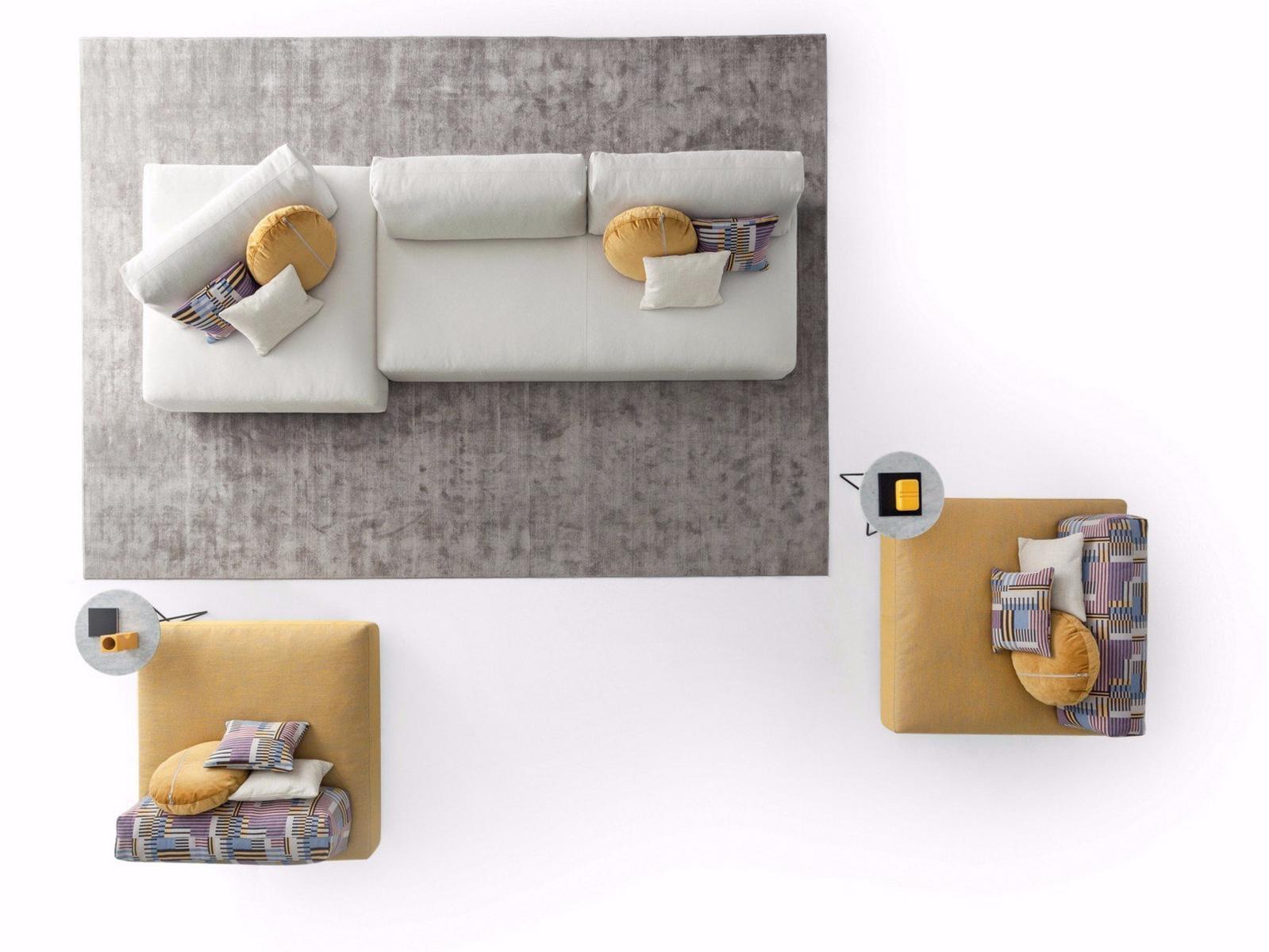 Modular fabric sofa | Sanders by Ditre Italia