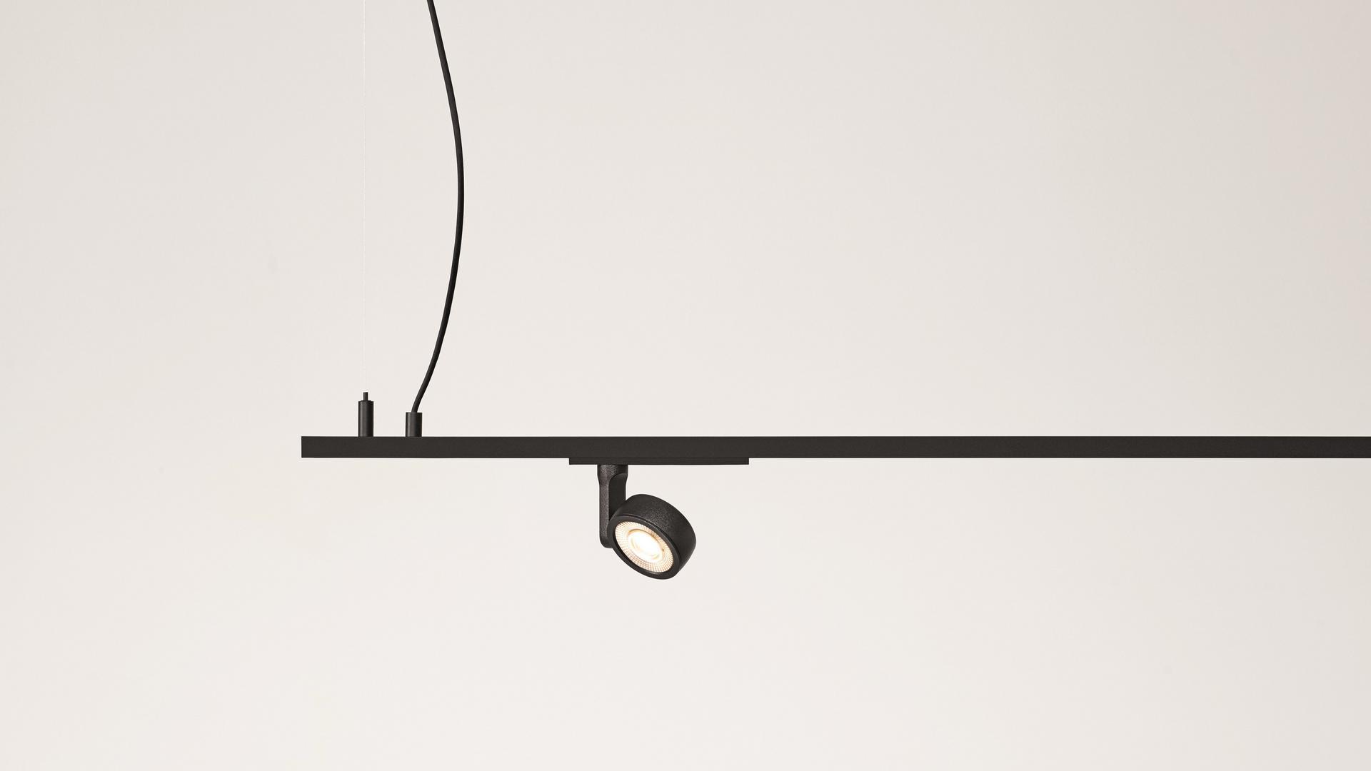 LED Anodized aluminium track-Light | Minimal Track Suspension by Arkoslight