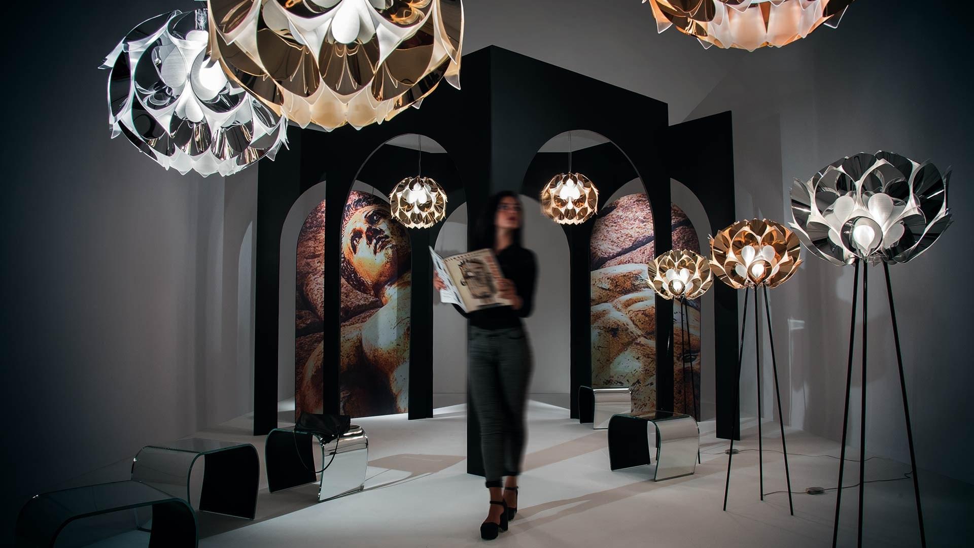 Steelflex® pendant lamp | Flora Silver by Slamp