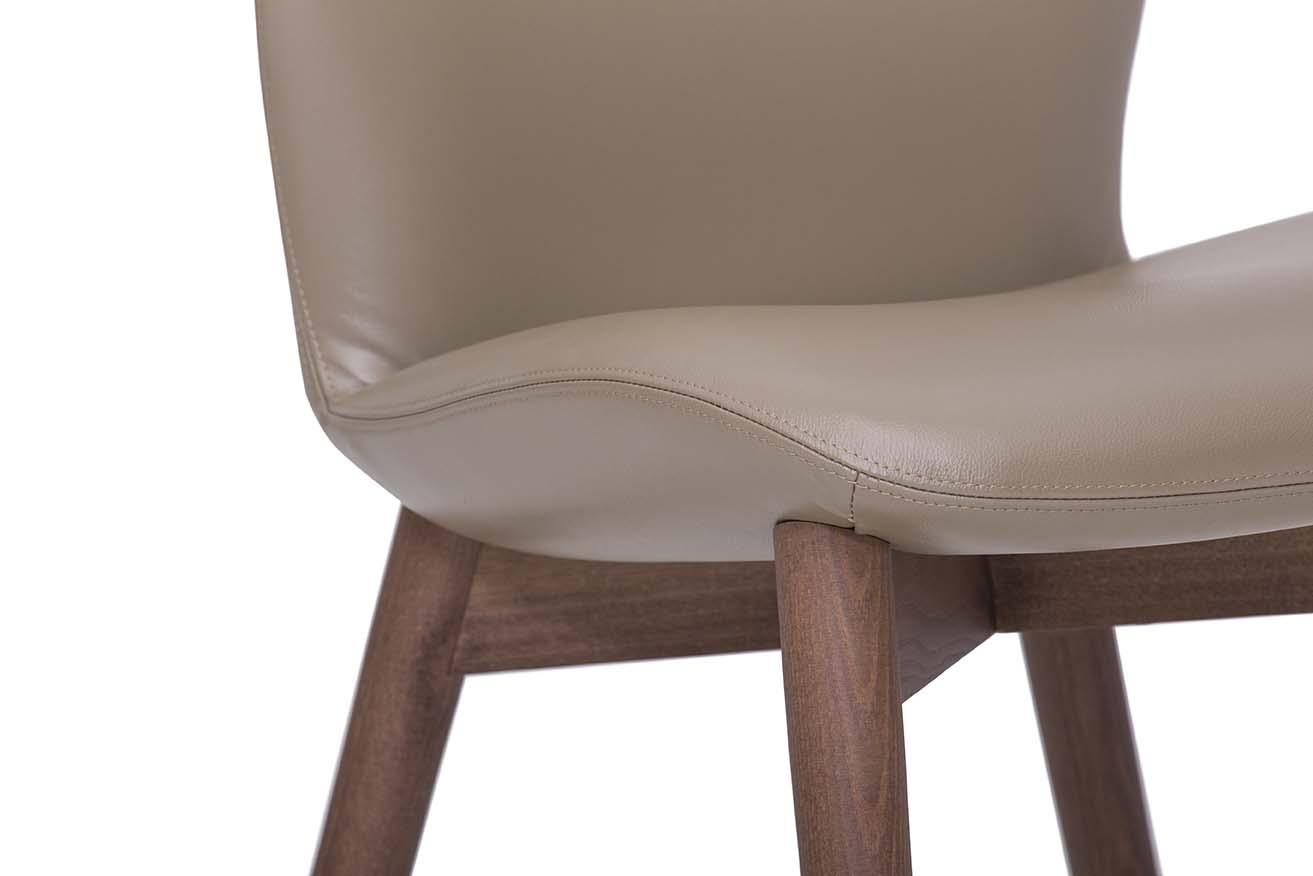 Upholstered leather chair | Sorrento Èsprit by Tonin Casa