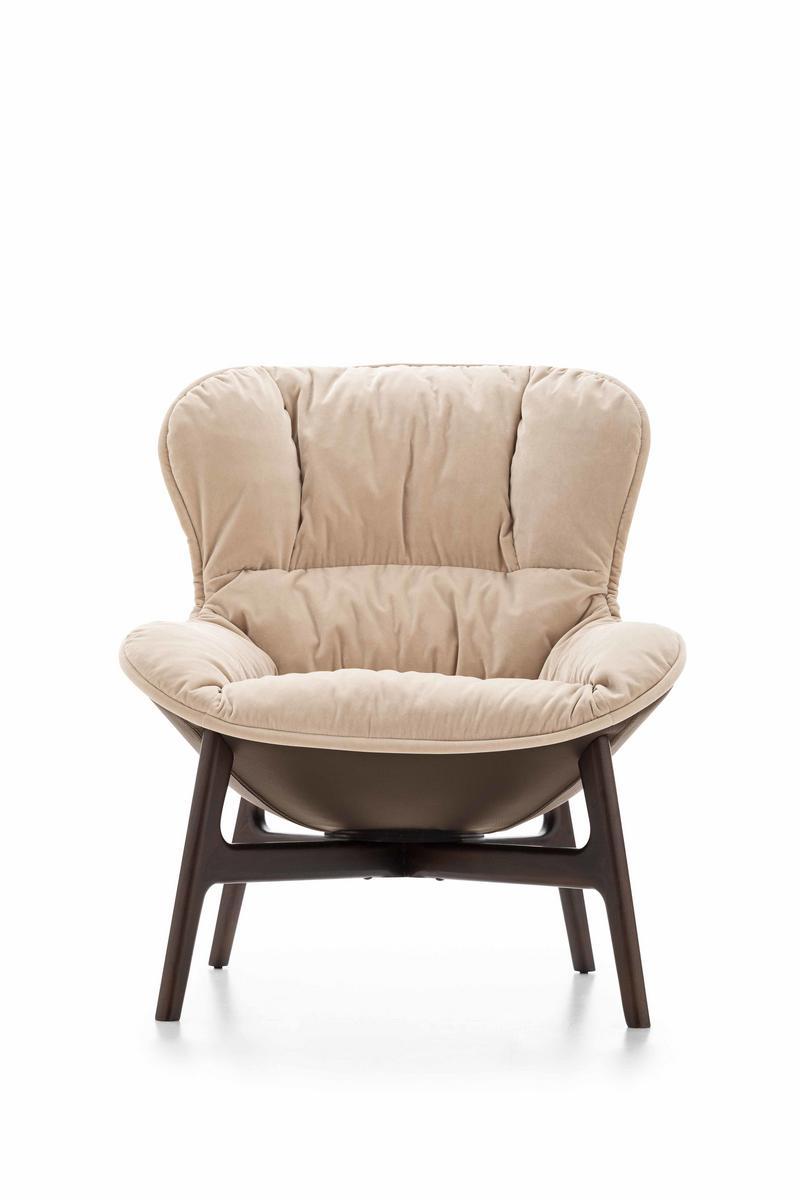 Wing upholstered fabric armchair | Softy by Ditre Italia