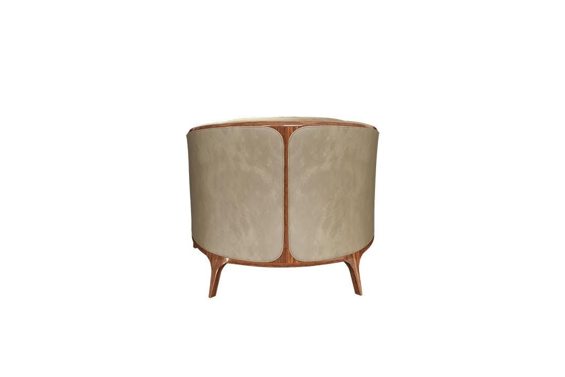 Leather armchair with armrests | Katrine by Mantellassi 1926