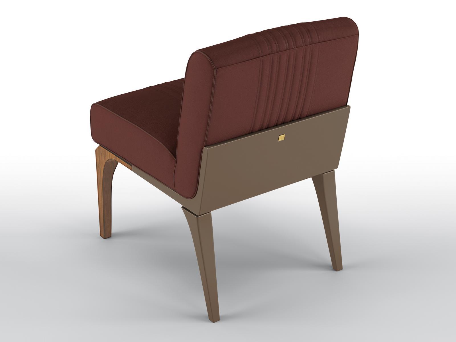 Upholstered velvet chair | Mademoiselle by Bruno Zampa