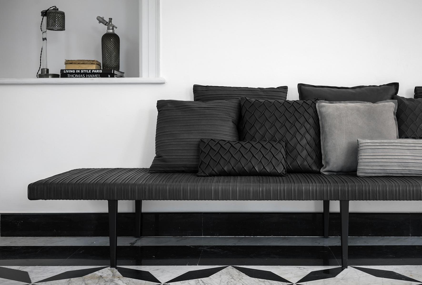 Upholstered leather bench | Garçon Special Edition Belle De Jour by Baxter