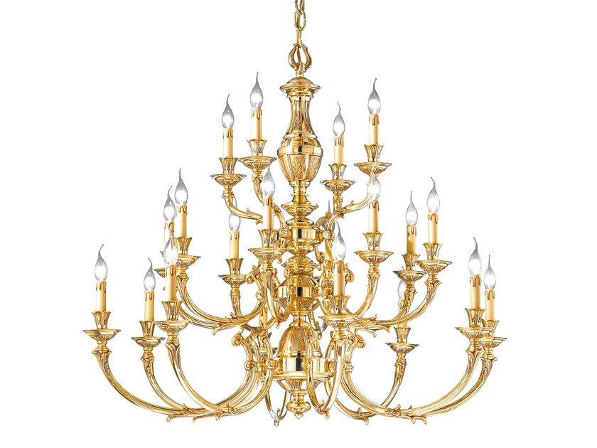 French Gold chandelier | Windsor 888/20 by Possoni Illuminazione