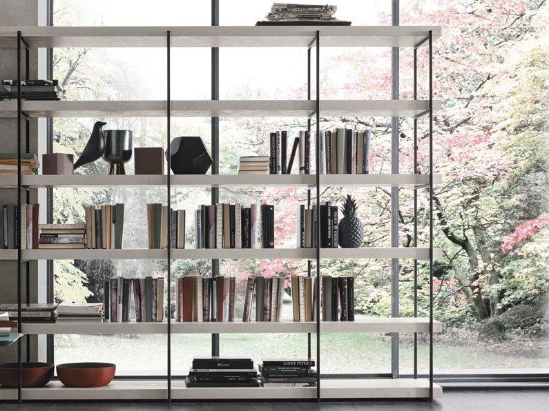 Double-sided bookcase | Fortebraccio by Tomasella