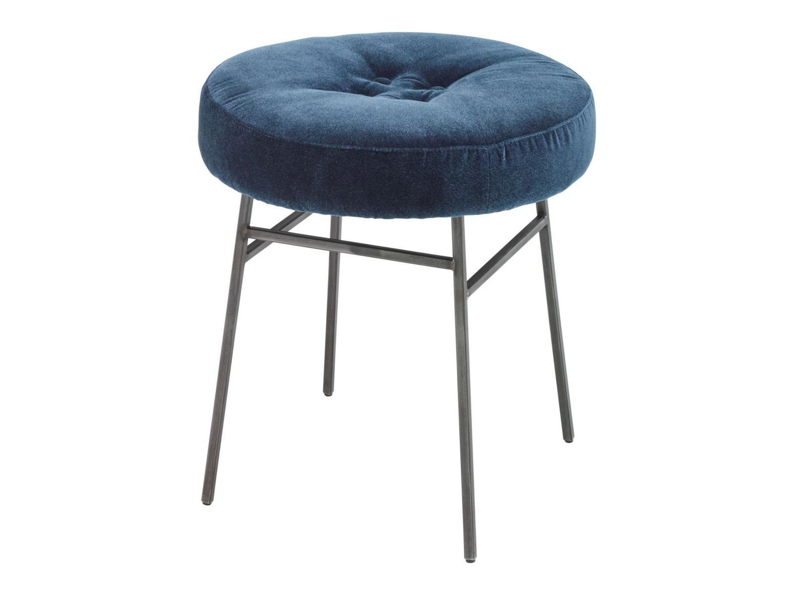 Low upholstered fabric stool | Ilot by Ligne Roset