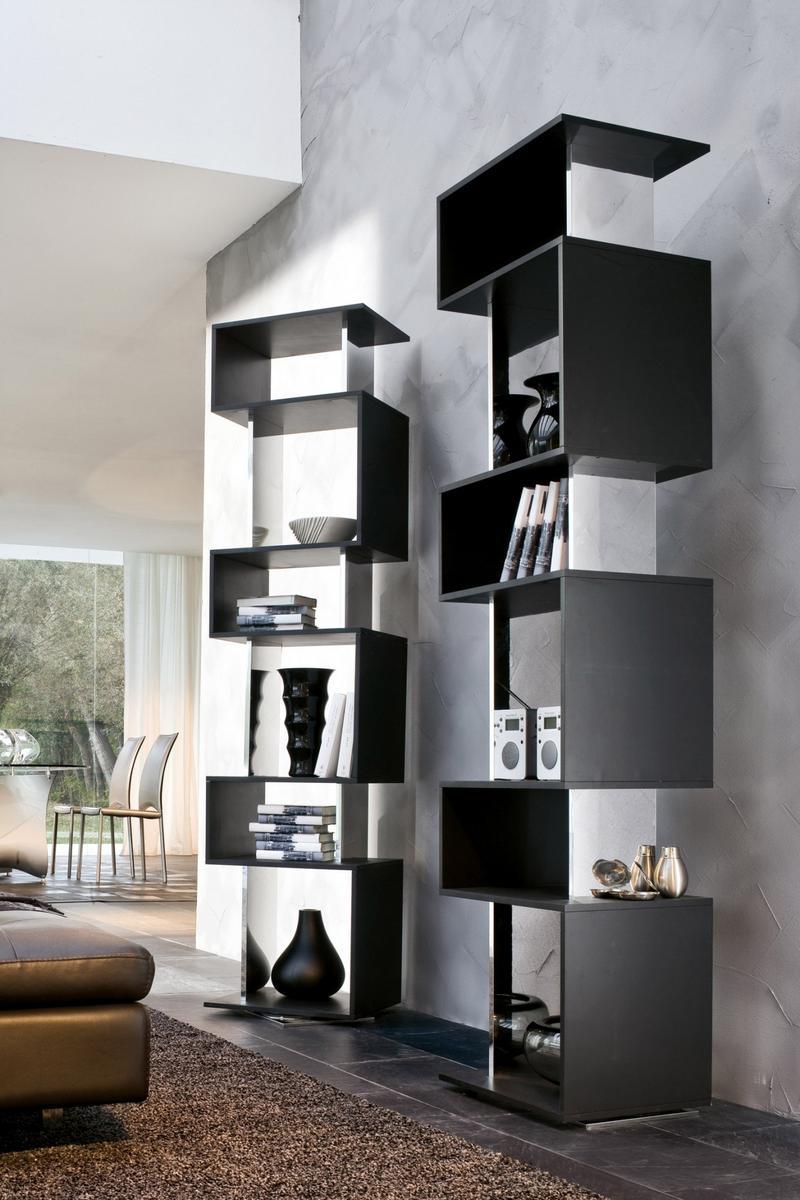 Swivel wood and glass bookcase | Osuna by Tonin Casa