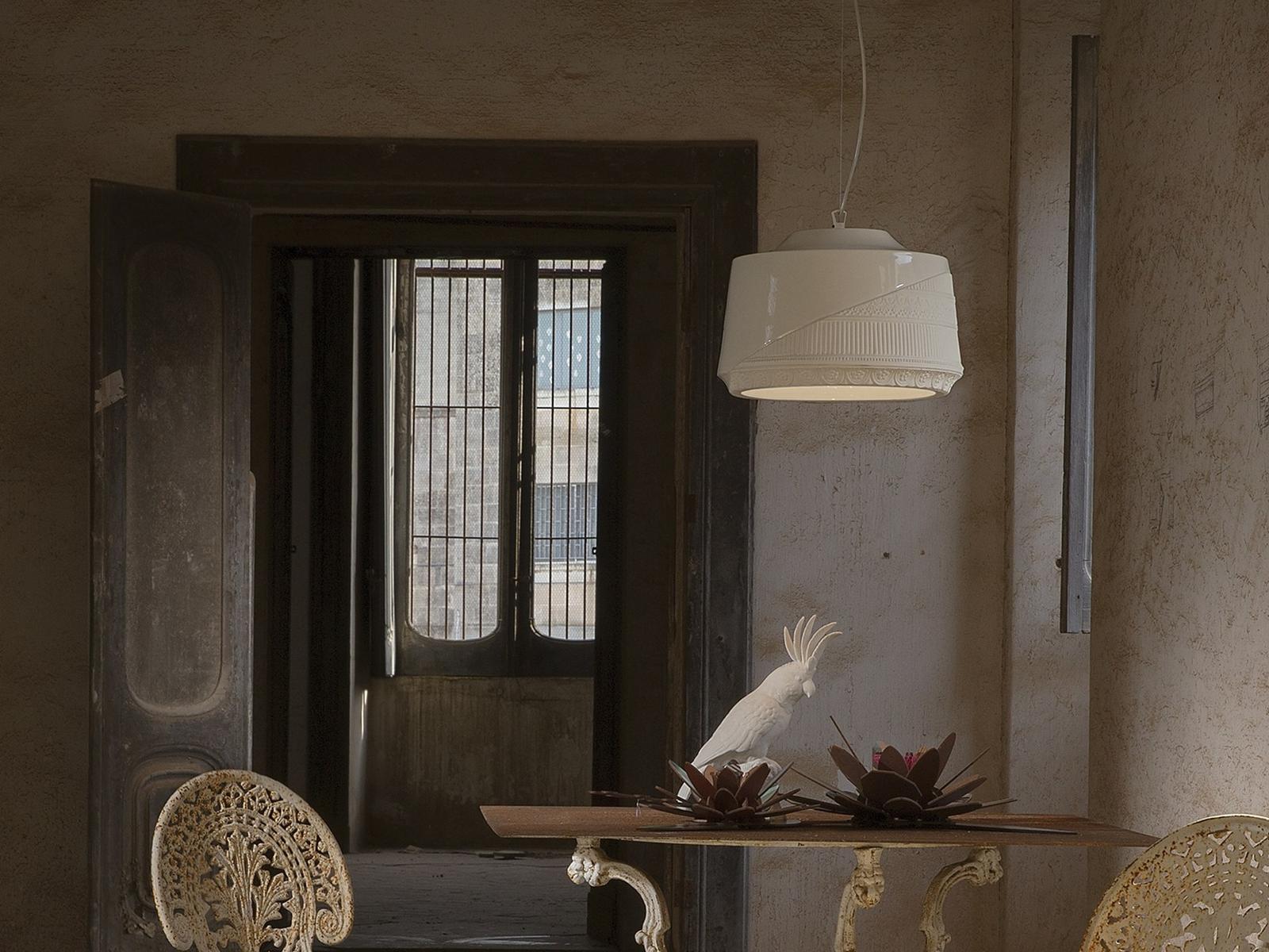 Ceramic pendant lamp | Mademoiselle by Karman