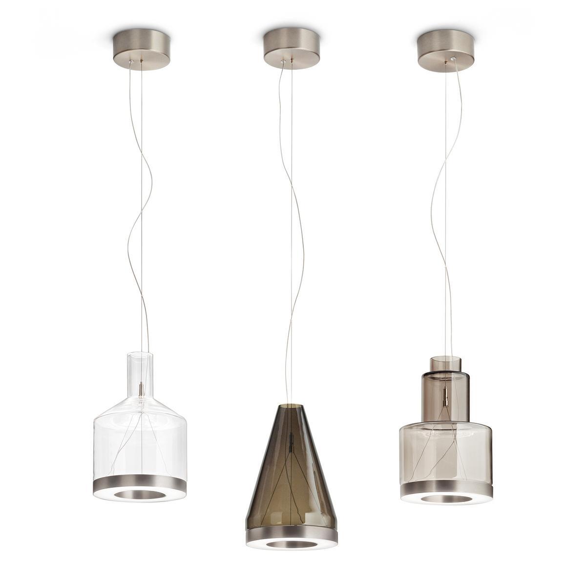 LED direct light glass pendant lamp | Medea Sp1 by Vistosi