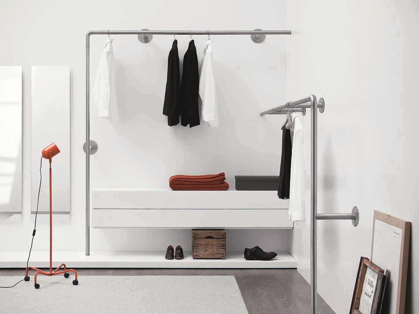 Sectional steel walk-in wardrobe | Snake by Pianca