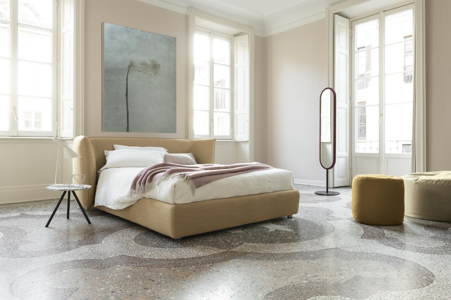 Double bed with removable cover | Jill by Bolzan letti