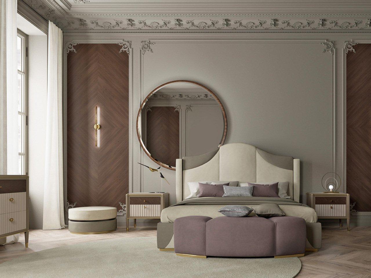 Upholstered fabric double bed | Pr.52 by Stella del Mobile