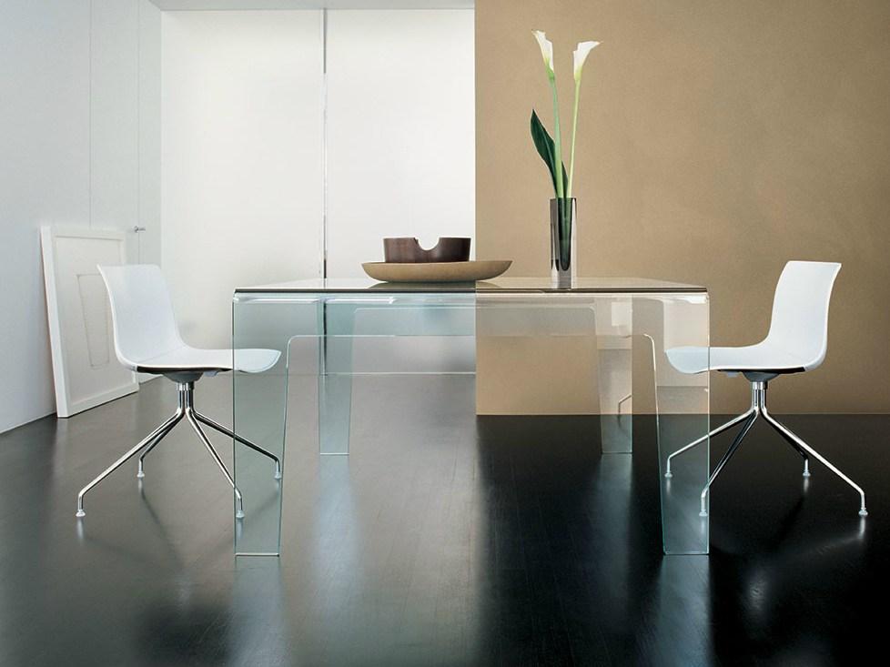 Square glass table | Frog by Sovet