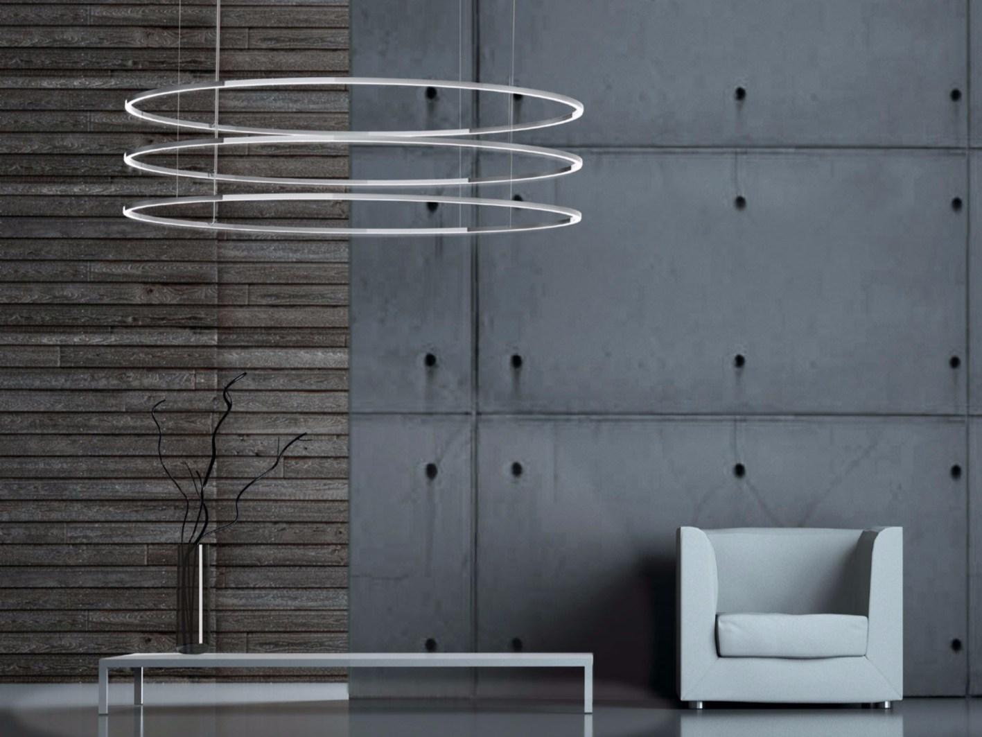 LED aluminium pendant lamp with dimmer | Insieme by Sattler