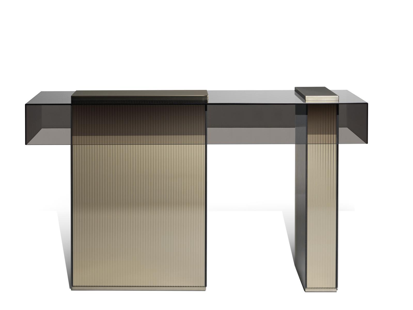 Rectangular glass console table | Marty by Visionnair