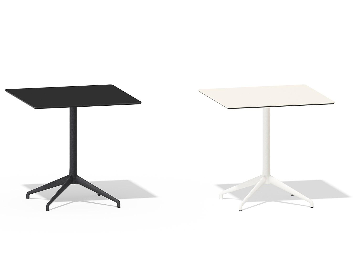 Square garden table with 4-star base | Alis by Sovet