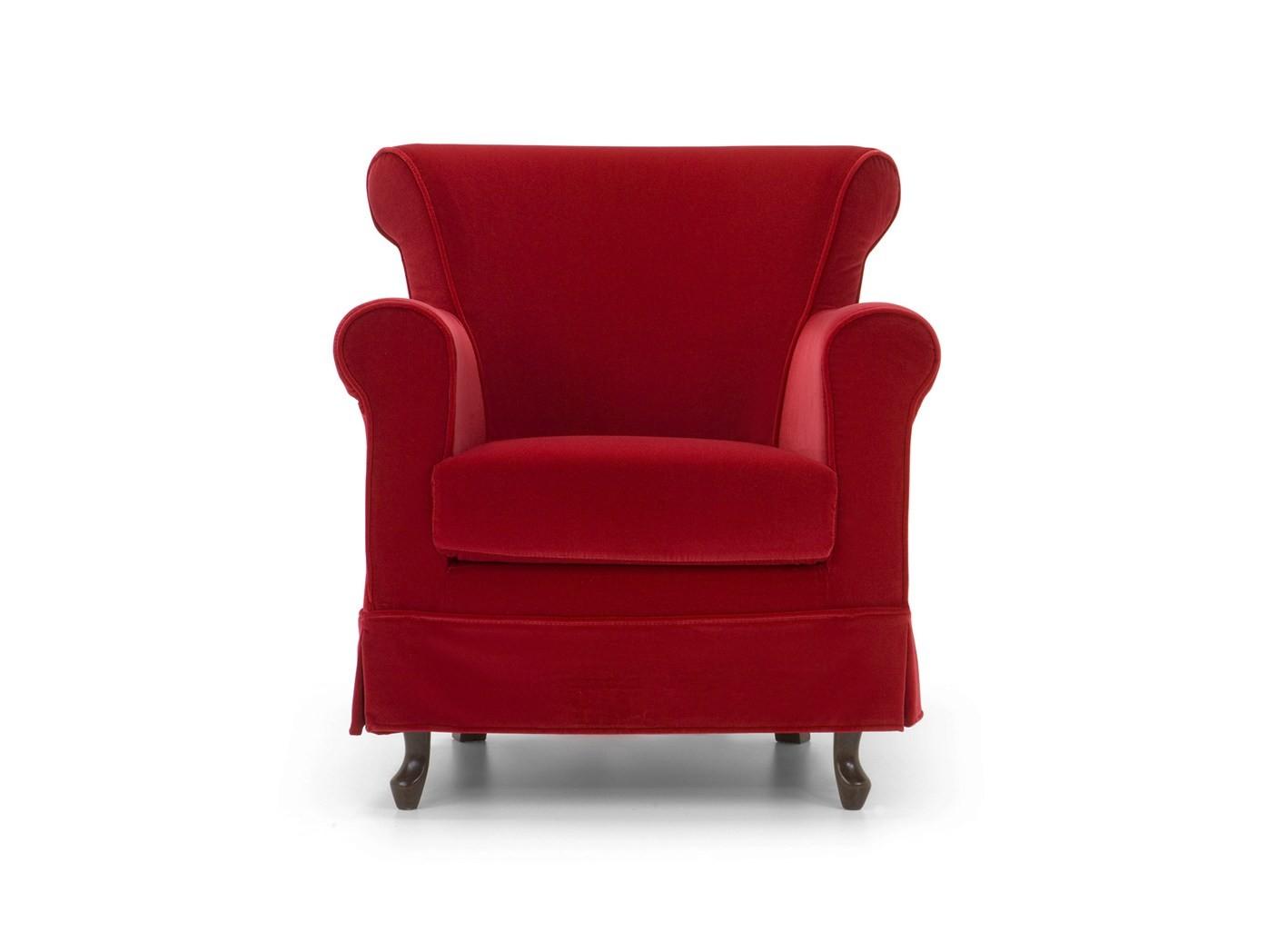 Upholstered fabric armchair with armrests | 70 by Domingo salotti