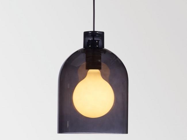 Blown glass pendant lamp | Mantello Glass E27 by Delta light