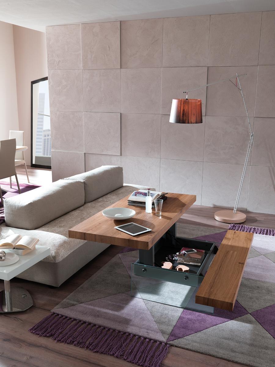 Height-adjustable wooden coffee table | Markus by Ozzio Italia