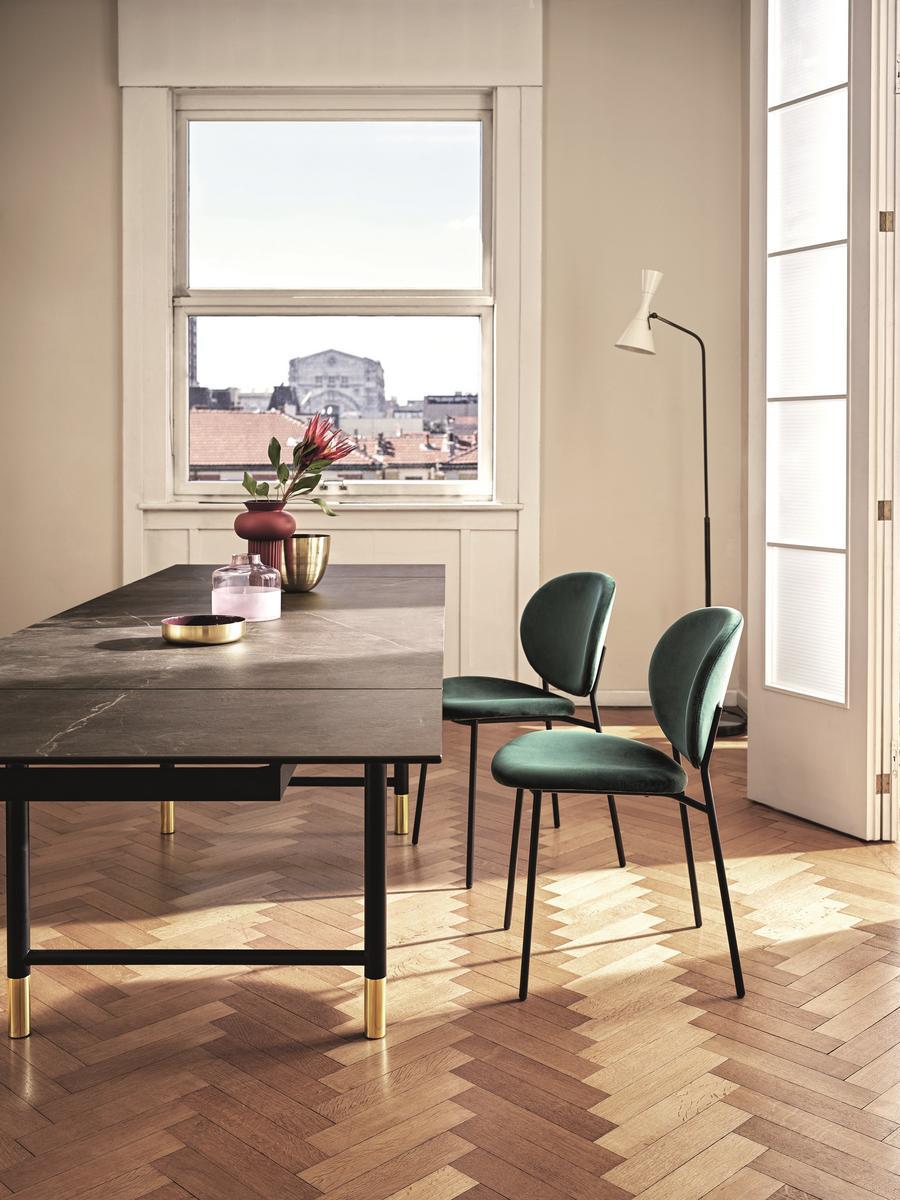 Extending rectangular ceramic table | Monogram by Calligaris